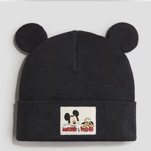 Disney Mickey & Pluto Kids Black Ear Hat